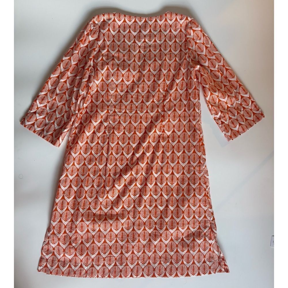 Lesley Evers Danish Flower Cotton Tunic Dress Size M ~ Pristine — image 2 of 7